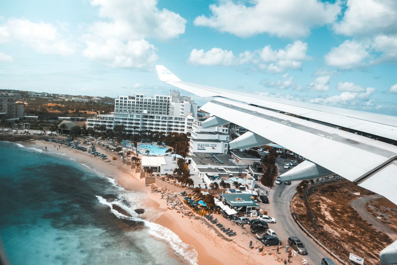 Flying over St. Martin