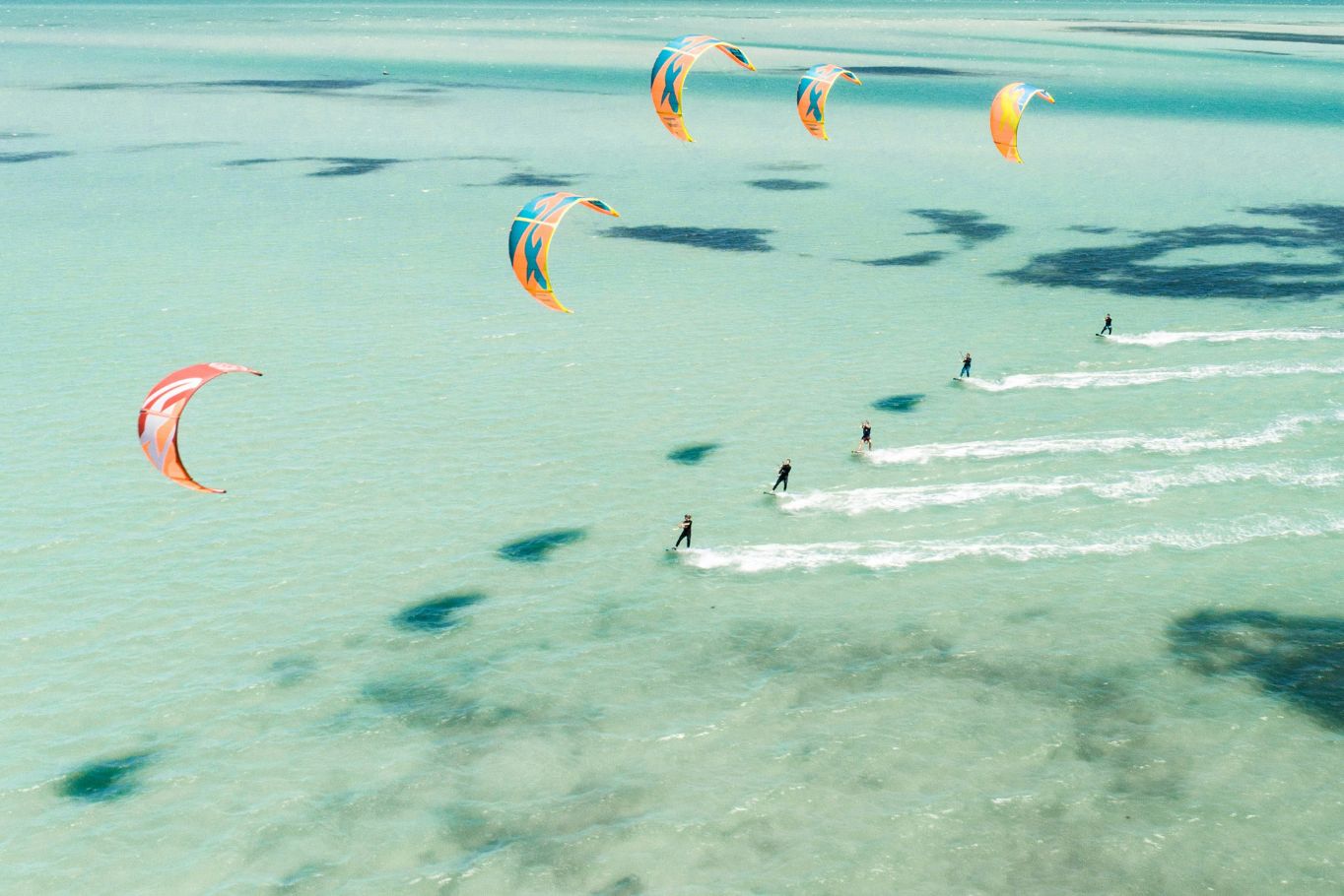 Kitesurfing in the Red Sea