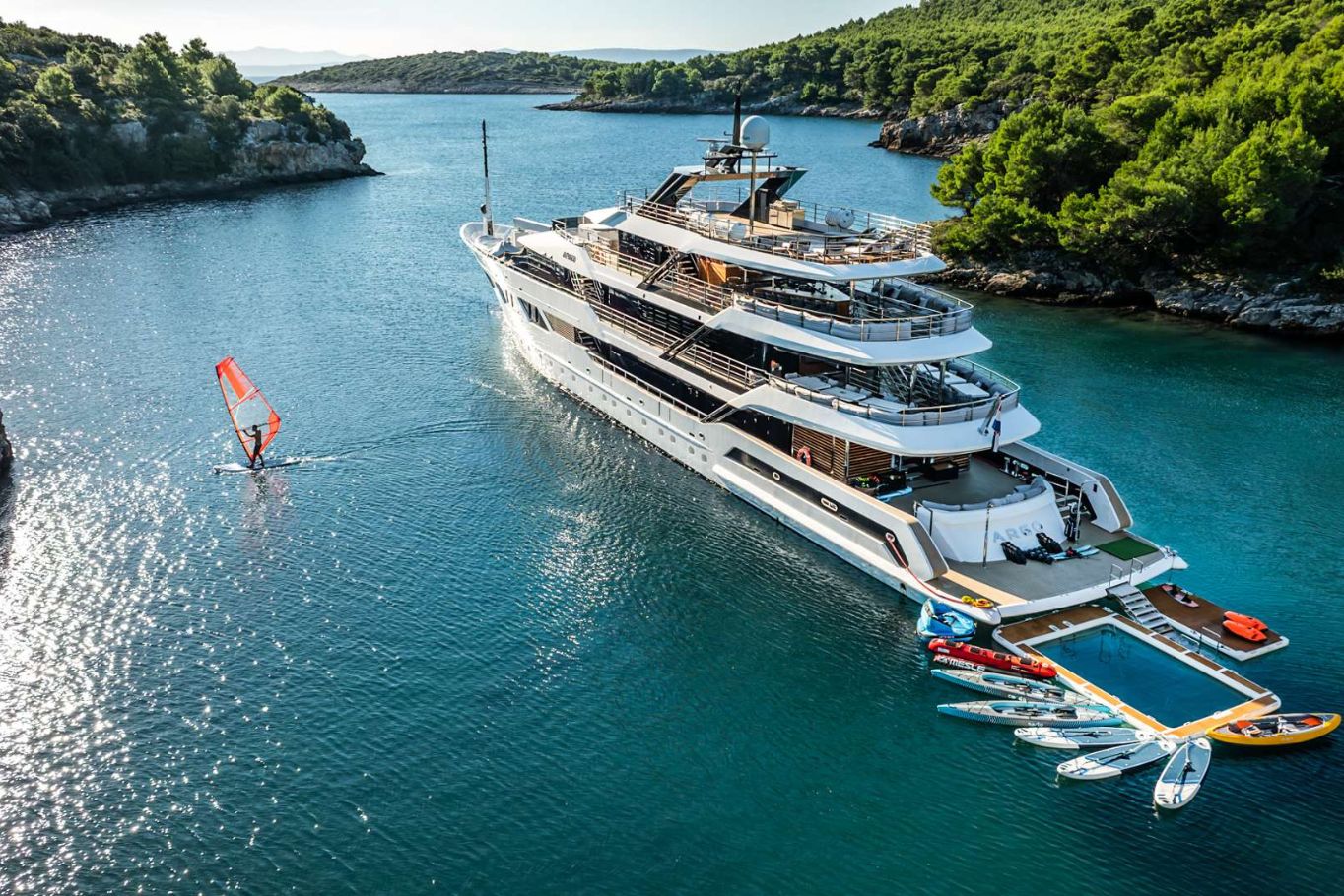 Luxury Yacht in the Mediterranean