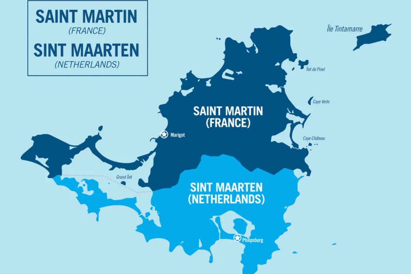 Map of St. Martin