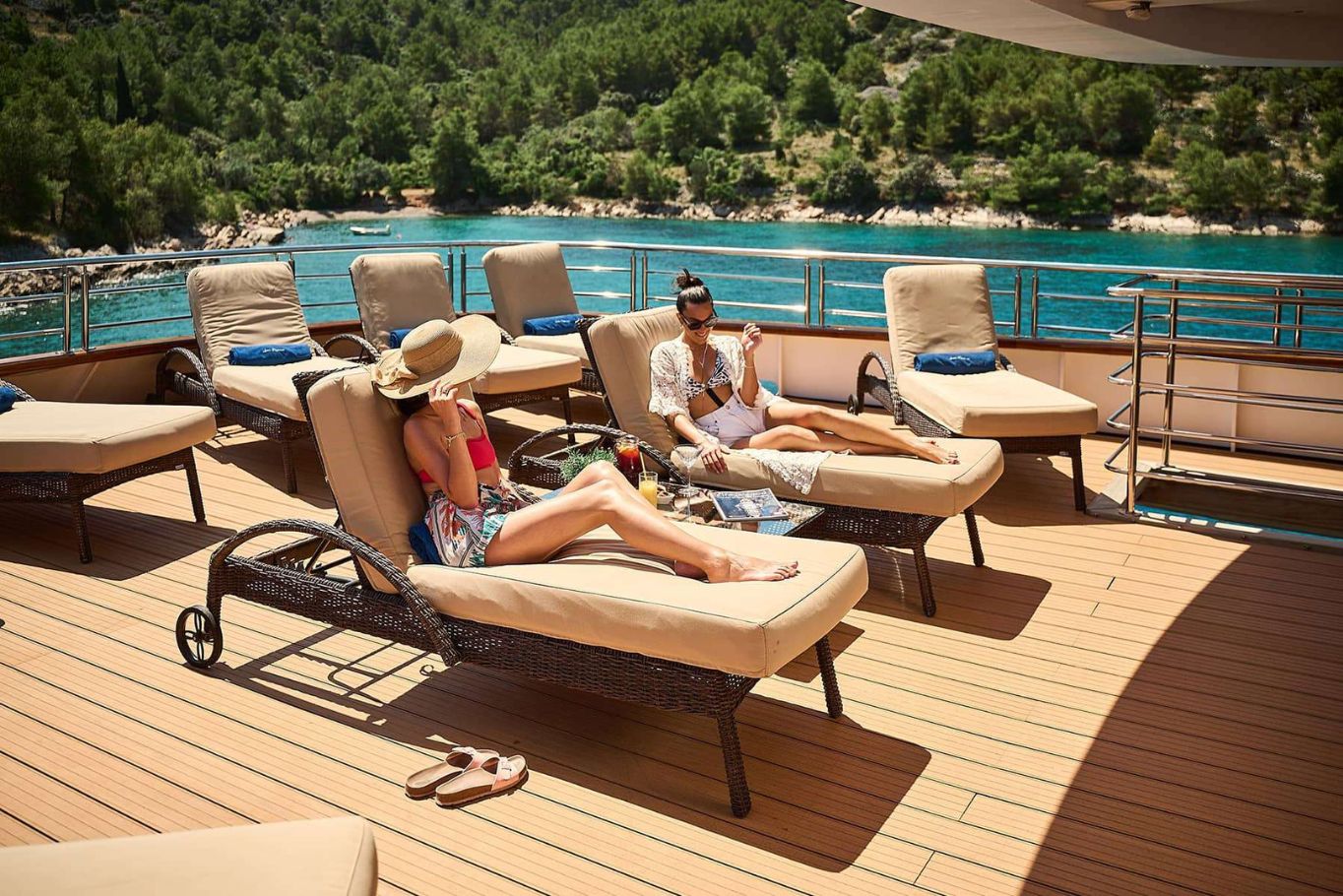 Sunbathing in the BVI