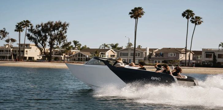 The powerful Arc One electric motor yacht