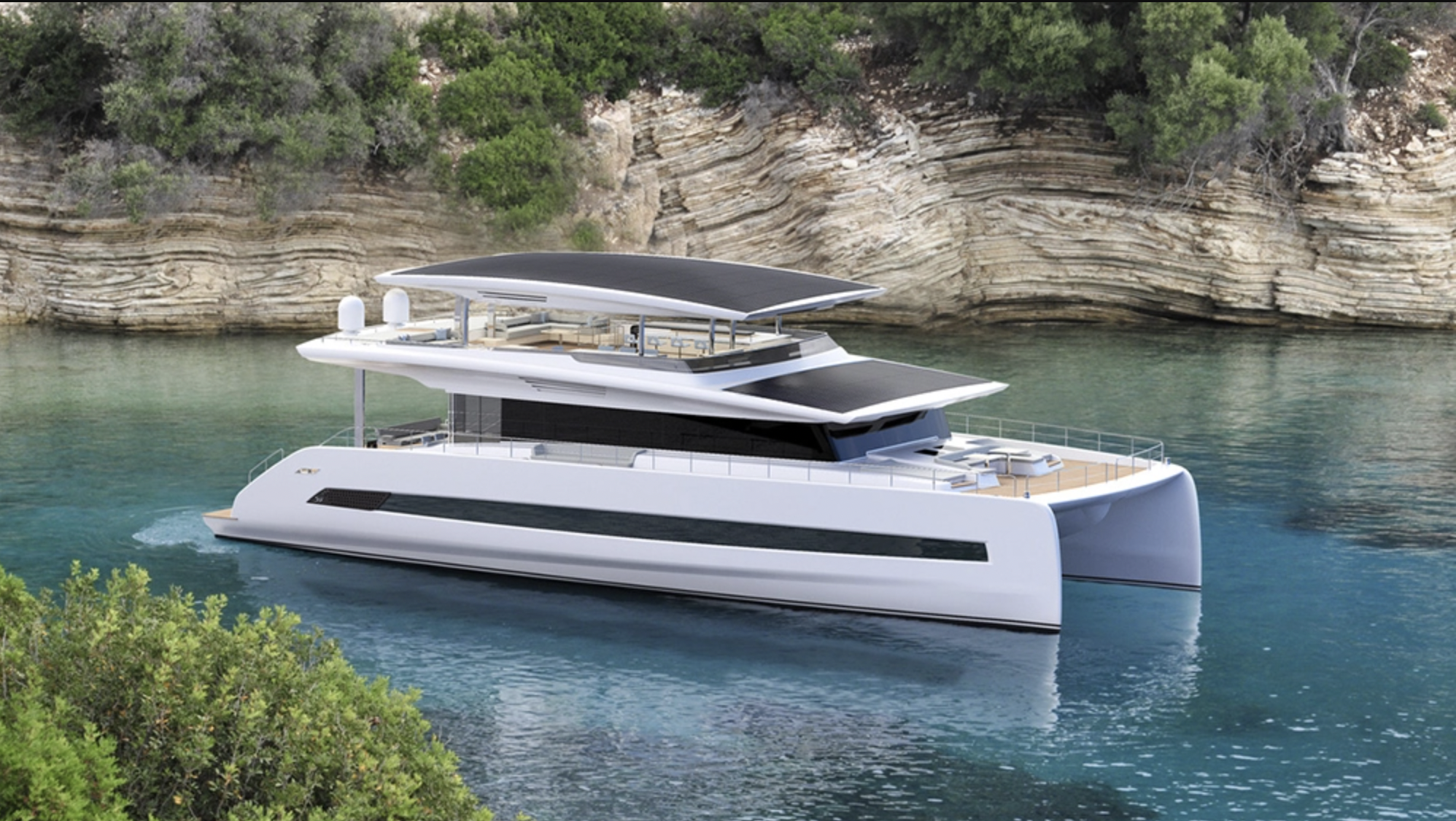 Silent Yacht electric catamaran