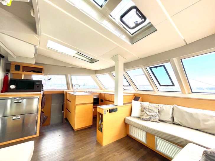 PAPILLON Nautitech 46 Fly - galley and navigation panel PAPILLON Nautitech 46 Fly - galley and navigation panel