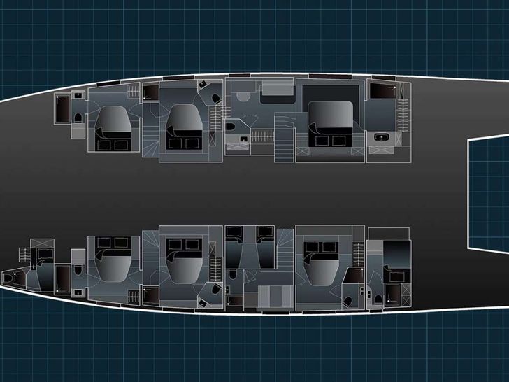 CHRISTAL MIO Fountaine Pajot 80 Layout CHRISTAL MIO Fountaine Pajot 80 Layout
