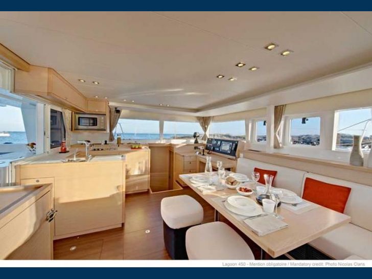 Galley and dining areas