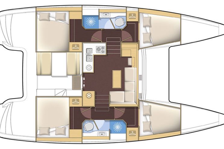 Charter Yacht Lagoon 39 -4 + 2 Cabins - BVI