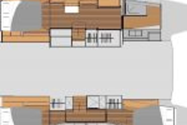 Layout for CECILIA Fountaine Pajot Elba 45 - layout