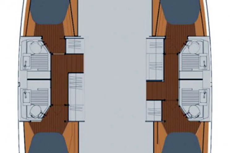 Layout for Nauti Mollie Fountaine Pajot Astrea 42 layout