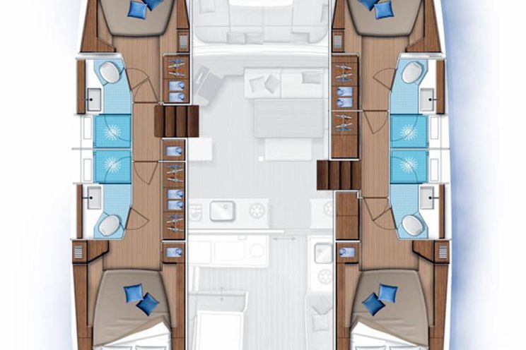 Layout for SV SAILMATES Lagoon 46 - layout