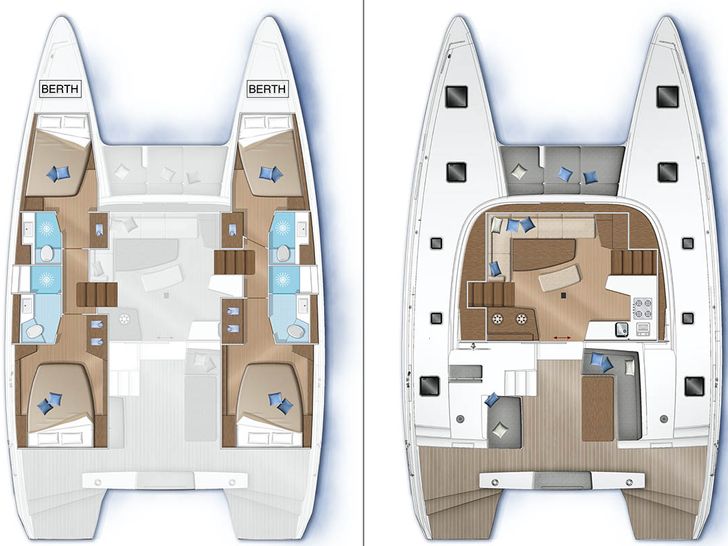 C'EST BON Lagoon 42 - layout C'EST BON Lagoon 42 - layout