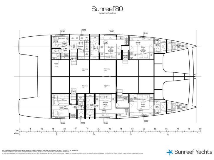 MISCHIEVOUS Sunreef 80 - layout MISCHIEVOUS Sunreef 80 - layout