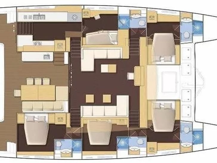 THE SUN Lagoon 620 - layout THE SUN Lagoon 620 - layout