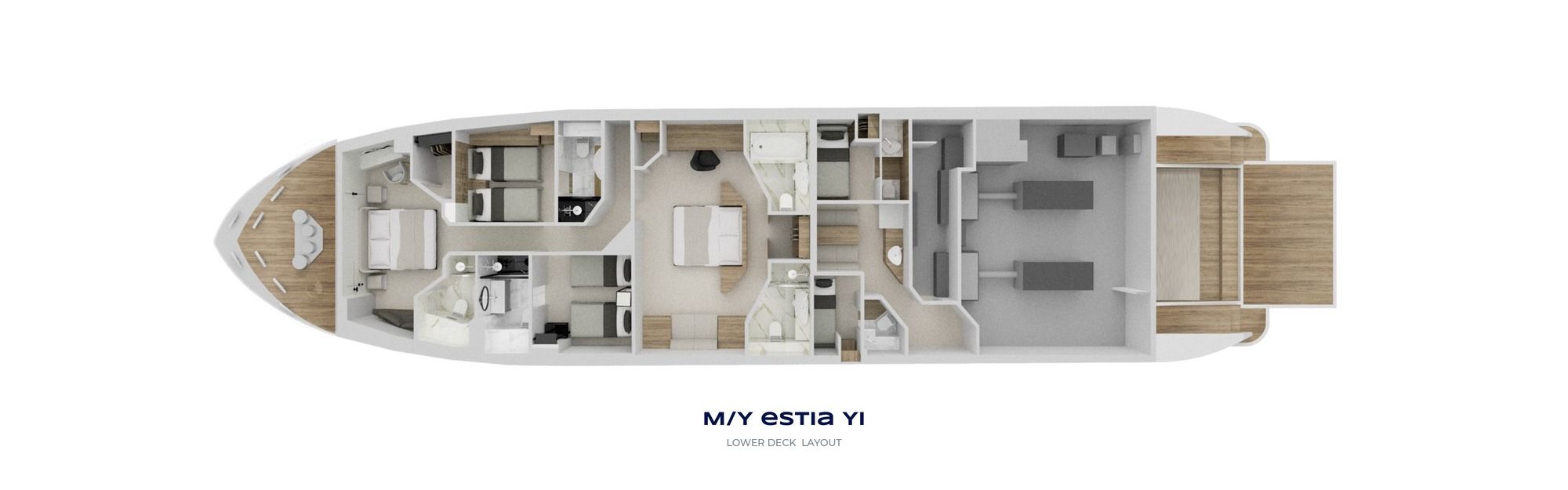 ESTIA YI - lower deck layout