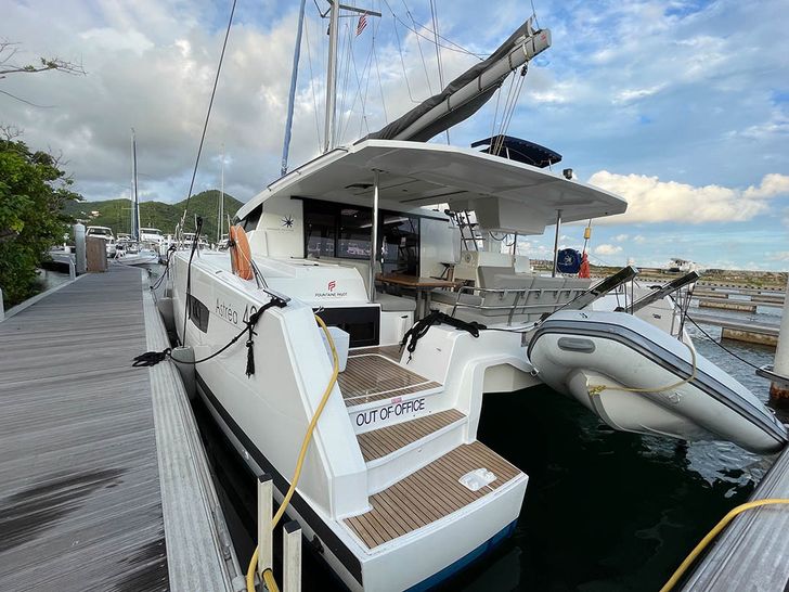 Nauti Mollie Fountaine Pajot Astrea 42 - rear deck Nauti Mollie Fountaine Pajot Astrea 42 - rear deck