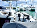SPINDRIFT Fountaine Pajot Elba 45 - view from helm SPINDRIFT Fountaine Pajot Elba 45 - view from helm
