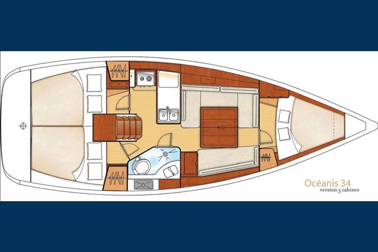 Charter Yacht Oceanis 34 - 3 Cabins - 2012