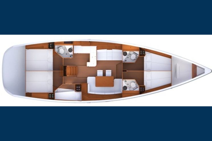 Charter Yacht Jeanneau 53 - 2014 - 5 + 1 cabins(5 double 1 bunk)- Split - Kastela - Trogir