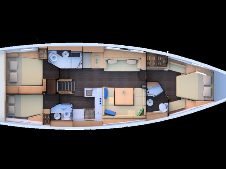 Jeanneau 51 Layout Jeanneau 51 Layout