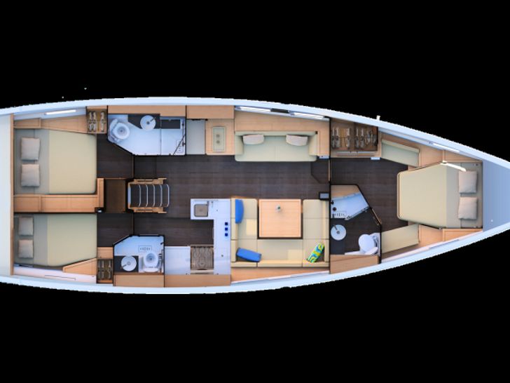 Jeanneau 51 Layout