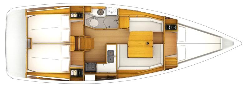 Charter Yacht Sun Odyssey 379 - 2014 - 3 Cabins