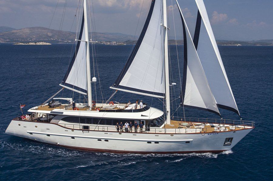 This beautiful 37 m long yacht has been built in Croatia in 2011. Owner - Family Ercegovic has been faithful to the sea from 19th century, known as skilled sailors and good masters. They have owned and sailed ships of various sizes and types, and have pa