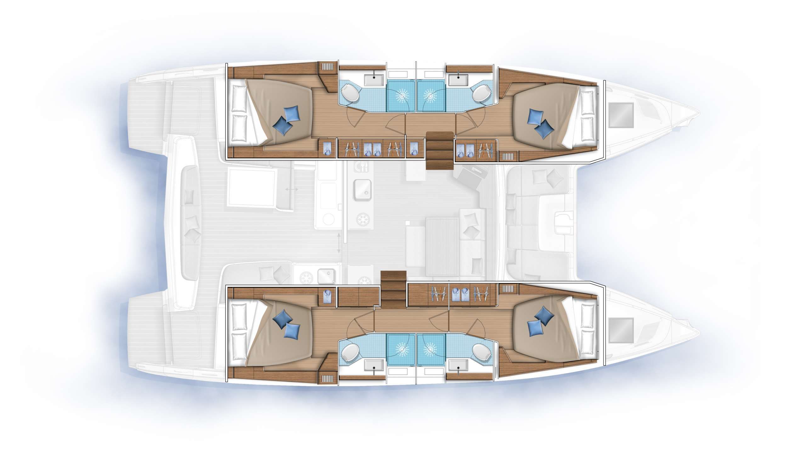 Yacht layout