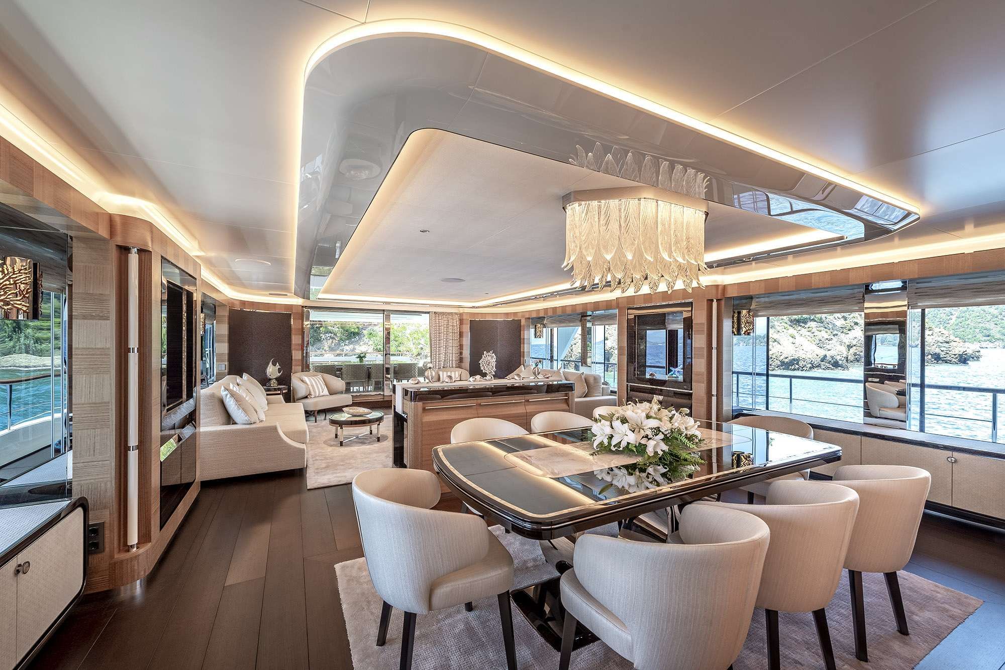 Saloon and Indoor Dining Area