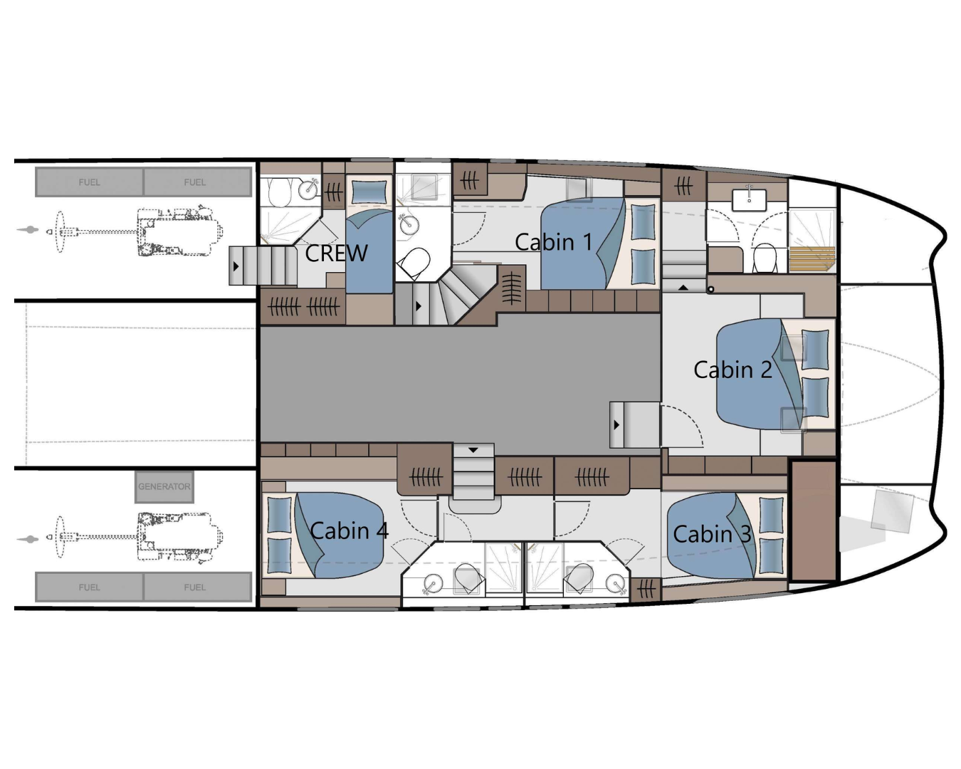 Luxury Crewed Catamaran A YACHTA FUN - Aquila 54 - Tortola - Anegada ...