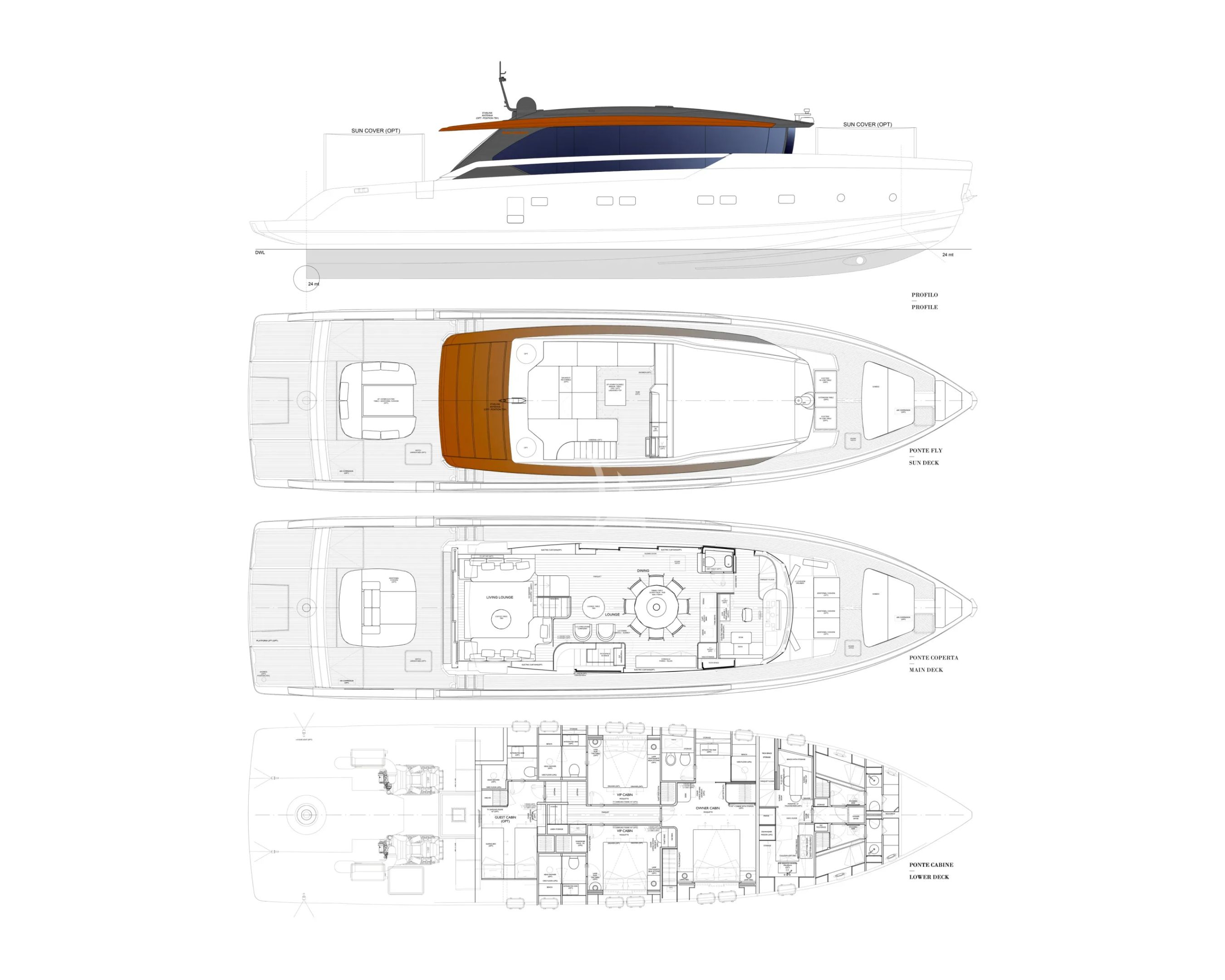 Luxury Crewed Motor Yacht FORZA QUIETA - Sanlorenzo SP92 - 4 Cabins ...