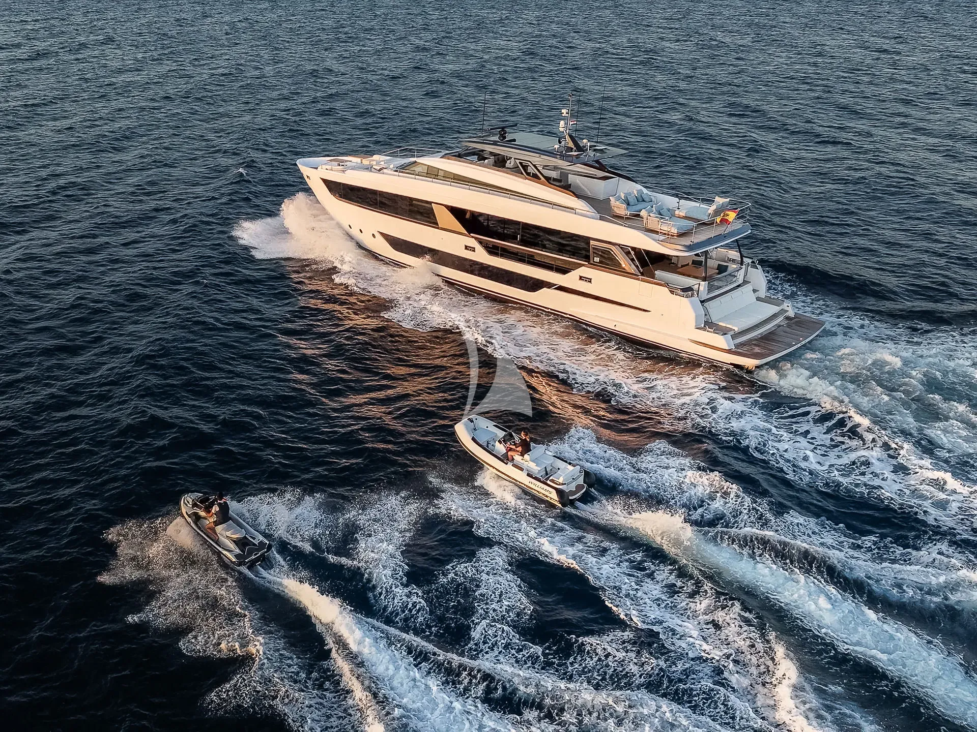 Luxury Crewed Motor Yacht NAILU+ - Ferretti 1000 - 5 Cabins - Palma ...