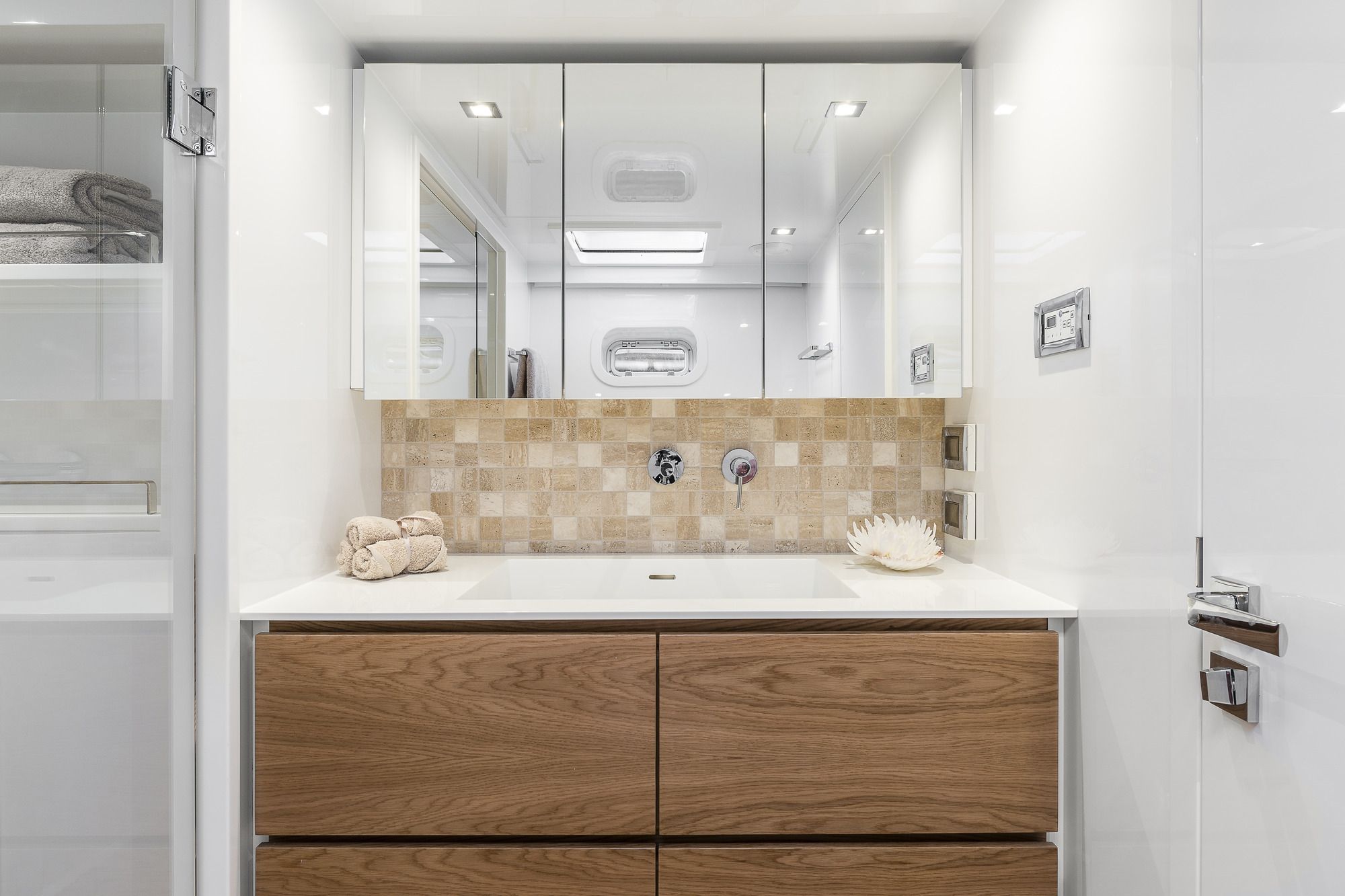 ADEA Sunreef 60 Luxury Catamaran Contemporary Bathroom