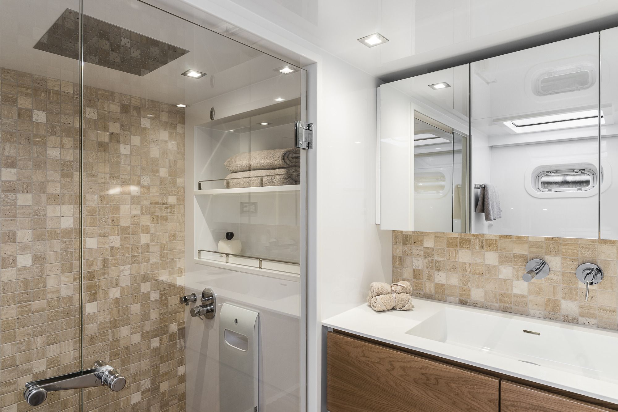 ADEA Sunreef 60 Luxury Catamaran Contemporary Shower