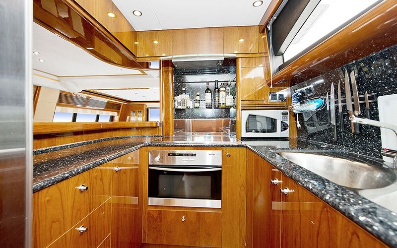 ANNE VIKING Princess 84 Luxury Motoryacht Galley