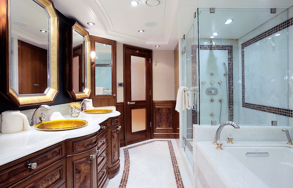 AVALON Luxury Motor Yacht Master Bath