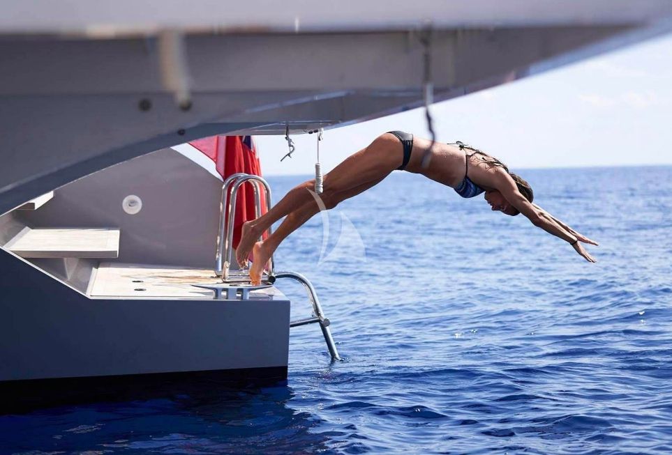 Swimming from the Stern