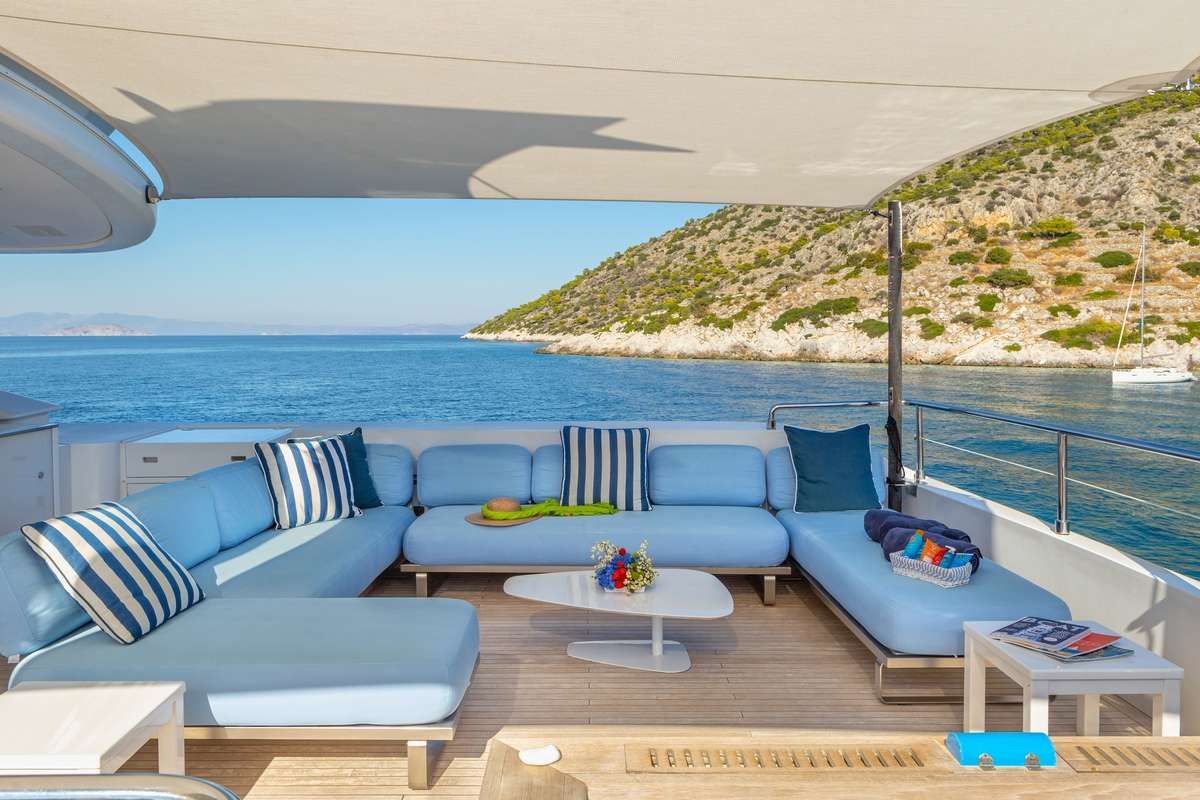 BARENTS SEA Yacht Upper Deck Lounging