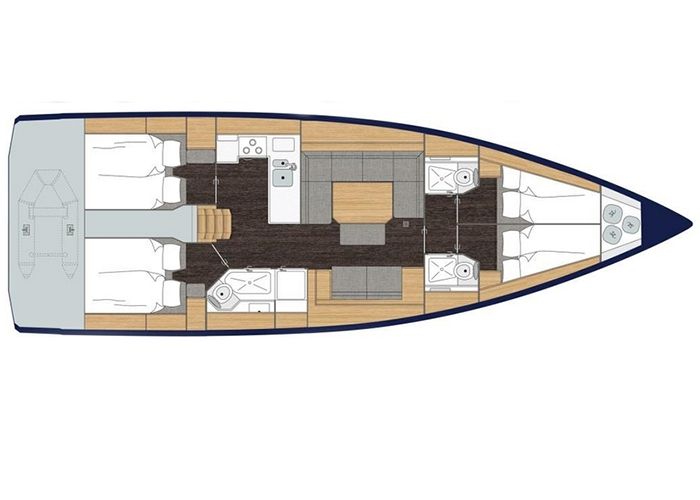 Bavaria 45 - Layout