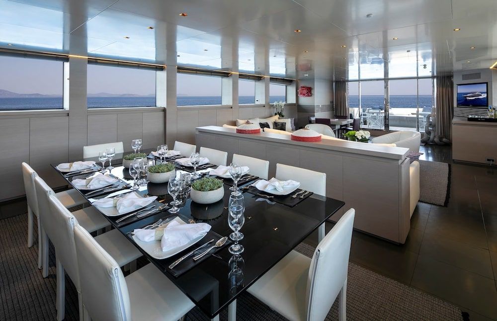 Admiral 42m Motor yacht BILLA Saloon