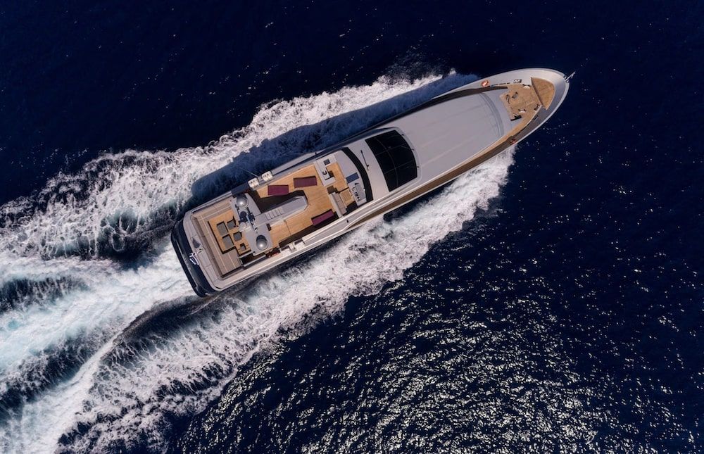 Admiral 42m Motor yacht BILLA Aerial