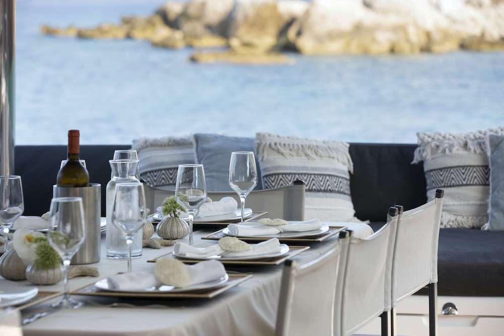 Crewed Catamaran BOOM Dining