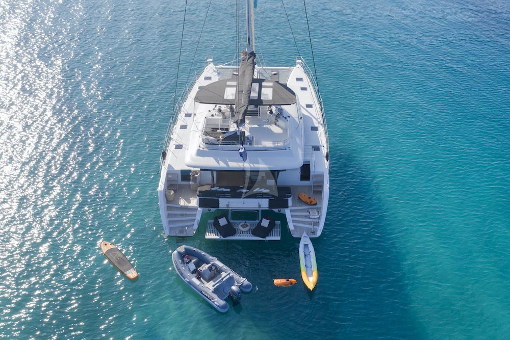 Crewed Catamaran BOOM Aerial