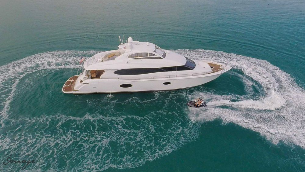Miami Day Charter Yacht CHIP Lazzara 84 Running