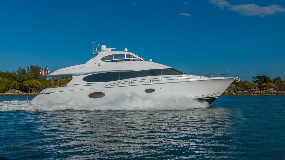 Miami Day Charter Yacht CHIP Lazzara 84 Running