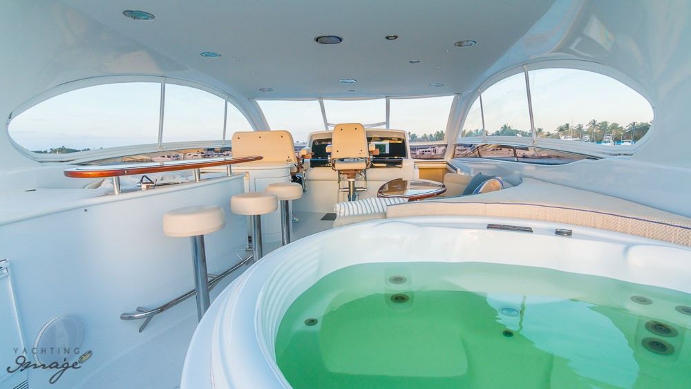 Miami Day Charter Yacht CHIP Lazzara 84 Jacuzzi