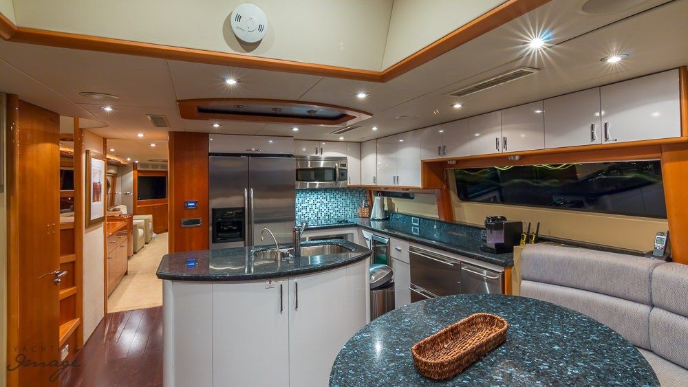 Miami Day Charter Yacht CHIP Lazzara 84 Galley