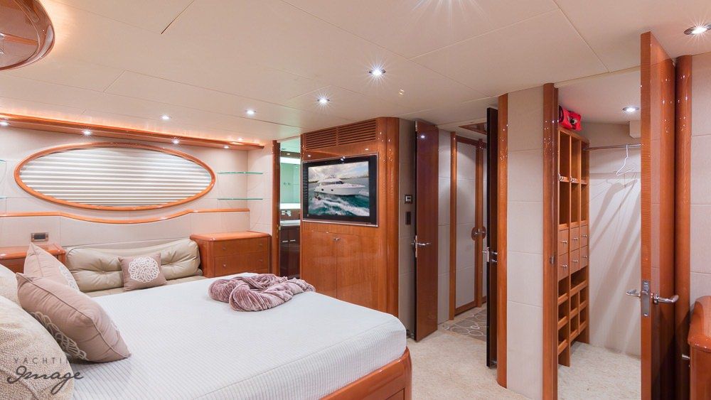 Miami Day Charter Yacht CHIP Lazzara 84 Main Cabin
