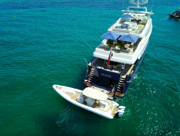 Clicia - 42m Baglietto - Luxury Motor Yacht - At Anchor