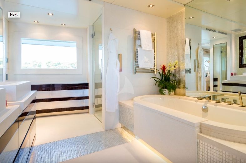 Clicia - 42m Baglietto - Luxury Motor Yacht - Master bathroom