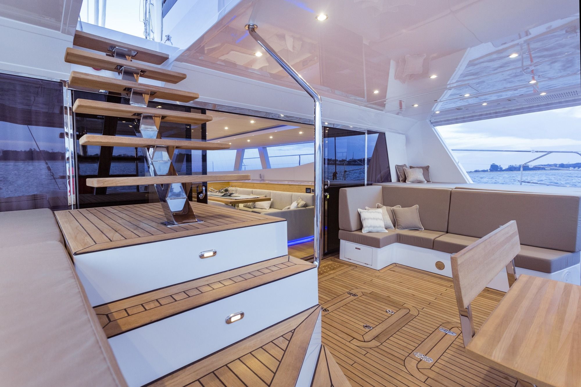 DIANA Sunreef 74 Luxury Catamaran Aft Deck